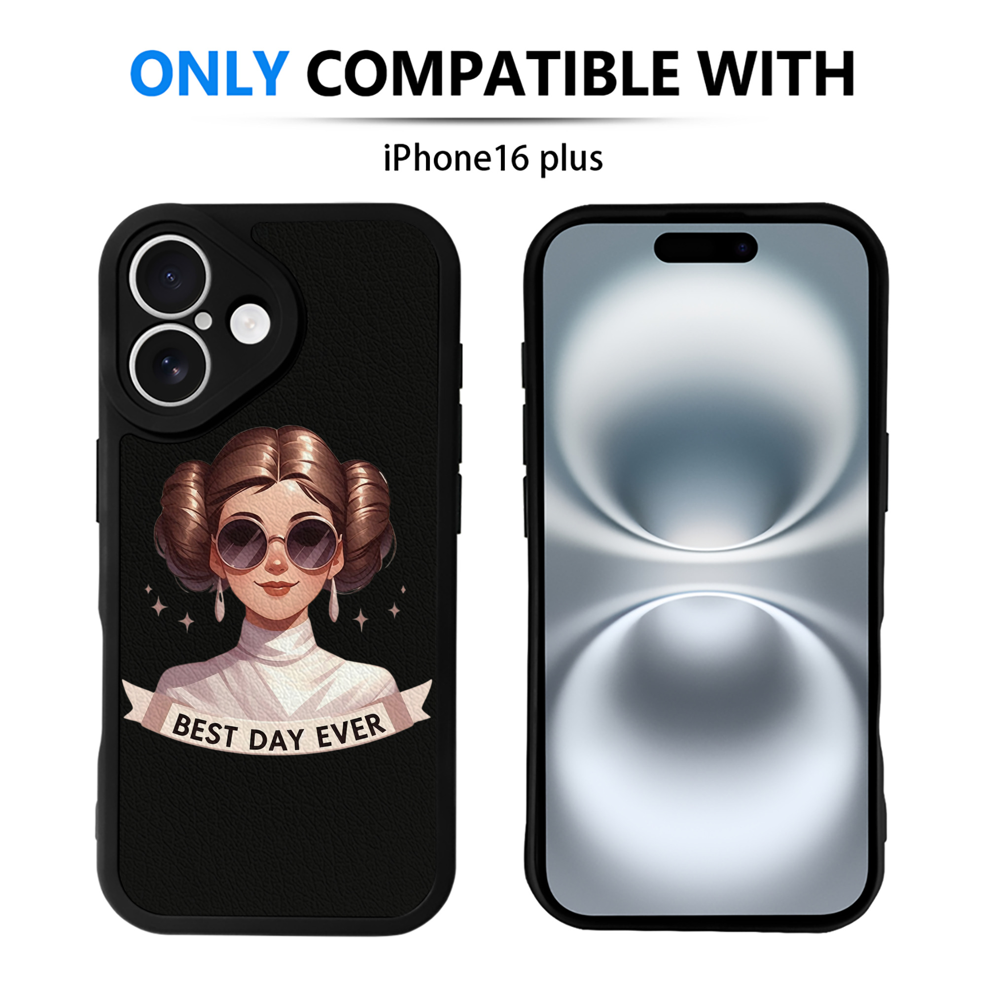 （画像用） スター・ウォーズ Star Wars 【iPhone 16シリーズ対応】シリコンスマホケース（レザー調） 材質：シリコン